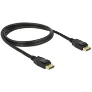 Displayport Kabel Delock Dp - St/St 1.00M black 4K  83805 kabelis video audio
