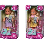 Doll Evi Love with cat  2 patterns 105733591 4006592078249 Gxp-839004 bērnu rotaļlieta