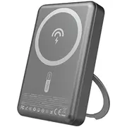 Dudao K28 10000Mah Pd 22.5W Magsafe Powerbank with Metal Case and Ring Stand - Gray  6977196680146 188196 K28-G mobilā uzlādes iekārta