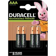 Duracell Staycharged Aaa 4Pcs Rechargeable battery Nickel-Metal Hydride Nimh  5000394203822 5000394045118 Aur-184740 Drp34 Dur203822 Hr03A Baterija