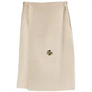 Embroidered Sauna Apron 75X145 Waffled 4779023543165  Joinedit61281121 Dārza mēbeles