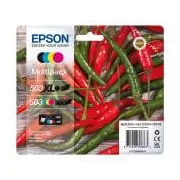 Epson 503 Chilischoten Tinte Multipack 4-Farbig Schwarz Xl  Cmy Standard mit Rf/Am Tag C13T09R94020 kārtridžs
