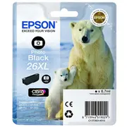 Epson T2631 Eisbar Tinte Single Pack Photo black Xl  C13T26314012 kārtridžs