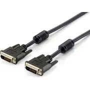 equip 118973 Verlangerungskabel Dvi 241 Dvi-D Stecker auf Buchse 3.00M black  kabelis video audio