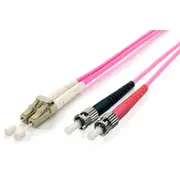 equip 255549 Lwl Patchkabel Hf Lc/St 50/125Μ duplex Om4 0.50M violett  kabelis vads