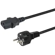 Equip Stromkabel Cee 7/7  -C13 St/Bu schwarz 3.00M Pvc 112111 kabelis vads