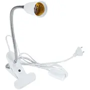 Galda lampa ar klipsi 60W  E27 20Cm balta Besk 4750959131749 apgaismes ķermenis