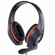 Gembird gaming headset Ghs-05-O with volume control black-orange 3.5 mm  Ghs 05 O austiņas