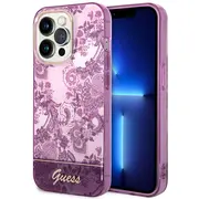 Guess Porcelain Collection do iPhone 14 Pro Max Fuksja  Guhcp14Xhgplhf 136337-Uniw 3666339064396 Gue002225-0 Gue2264 maciņš apvalks mobilajam telefonam