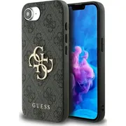 Guess Pu 4G Metal Logo Case Aizsargapvalks priekš Apple iPhone 16E  Guhcpse44Gmggr 57983124494 Gue004499-0 maciņš apvalks mobilajam telefonam