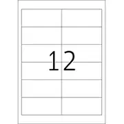 Herma Etiketten Premium A4 white 97X42 3  mm Papier 2400 St. 4623 biroja tehnikas aksesuāri
