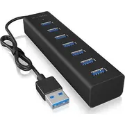 Icybox 7-Port Hub Ib-Hub1700-U3 Usb 3.0 Type-A Ports  Ib Hub1700 U3 60819 centrmezgli
