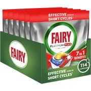 Indaplovių kapsulės Fairy Platinum Plus All In One Lemon  114 vnt. 80781493 8700216361514 Joinedit73306669 Sadzīves ķīmija