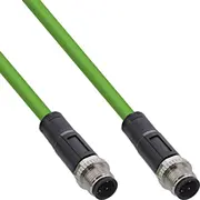 Inline Registered  Industrie Netzwerkkabel M12 4-Pin D-Kodiert Stecker/Stecker Pur 15M 40315 4043718318506