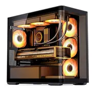Jonsbo D300 Midi-Tower  270 Grad Tempered Glass - schwarz Black Datora korpuss