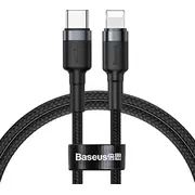 Kabel Usb Baseus Usb-C - Lightning 1 m Czarno-Szary 6953156297449  52262-Uniw Catlklf-G1 Kbcacli181Gbk kabelis