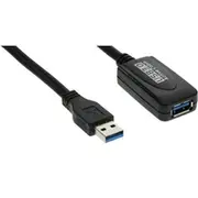 Kabel Usb Inline 3.0 Typ A meski - B zenski Black 5M 35650  kabelis