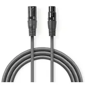Kabelis Nedis Xlr M - F 5M 5412810295975  Coth15012Gy50 kabelis video audio