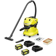 Kärcher Akumuliatorinis drėgno sauso valymo siurblys Wd 4-18 Dual Battery Set  1.628-601.0 4066529082312 Joinedit68981835