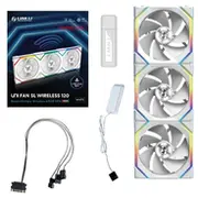 Lian Li Uni Fan Sl Wireless Argb Pwm Lufter  3Er-Pack inkl. Controller - Reverse Blade 120 mm weis 12Rsl1W3W Luli-094 ventilators