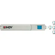 Lindy Usb Typ C Port Schloss blau  40465 aksesuārs portatīvajiem datoriem