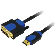 Logilink - Cable Hdmi-Dvi High Quality 2M  Chb3102 kabelis video audio