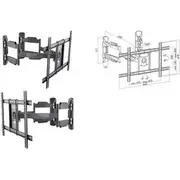Logilink Bp0047 Tv mount/stand 177.8 cm 70 Black  Stainless steel 1712989 stiprinājums