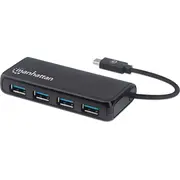 Manhattan 4-Port Usb 3.2 Gen 1 Hub C-Stecker auf 4X A-Buchse  164924 centrmezgli