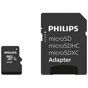 Philips Microsdxc Card  64Gb Class 10 Uhs-I U1 incl. Adapter Fm64Mp45B/00 atmiņas karte