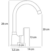 Pyramis 090918501 kitchen faucet Black  granit karbon 5201217114626