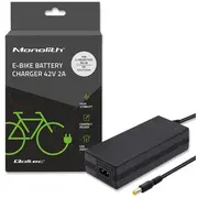 Qoltec 50761 Charger for e-bike batteries 36V  42V 2A 5.52.5 5901878507613 Elektriskie skuteri un līdzsvara dēļi