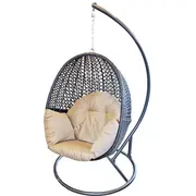 Ratanga šūpuļkrēsls ar spilvenu  110X85X72Cm 4750959047774 Dārza mēbeles