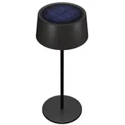 Realpower Led-Solar Tischlampe dimmbar mit Akku schwarz  458433 apgaismes ķermenis