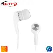 Setty universālas X-Bass 3.5Mm In-Ear Austiņas priekš Mp3/Mp4 mūzikas bez mikrofona Baltas  Gsm022089 aksesuārs mobilajiem telefoniem
