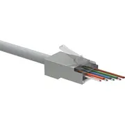 Solarix Univerzalni Easy konektor Rj45 Cat5E Stp 8P8C na drat i licnu / 100 ks Sxrj45-5E-Stp-Easy 11239001 8595684704372  Joinedit62887872