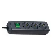Steckdosenleiste Eco-Line Brennenstuhl  3Fach 3M black 1152300400 Ups aksesuāri