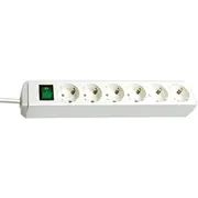 Steckdosenleiste Eco-Line Brennenstuhl  6Fach 3M White 1159520400 4007123133192 elektrības pagarinātājs