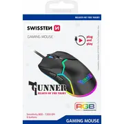 Swissten Gunner Spēļu Pele59107220  8595217488625 59107220 Datora pele