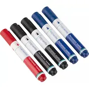 Topwrite - Zestaw markerow permanentnych 5 szt. Czarny/Niebieski/Czerwony E8711252985749 8711252985749  Joinedit63751751