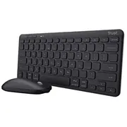 Trust 24843 Lyra keyboard Mouse included Rf Wireless  Bluetooth Qwerty English Black 8713439248432 klaviatūra