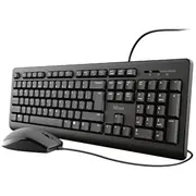 Trust Keyboard  Mouse 23970 Black 8713439239706 klaviatūra