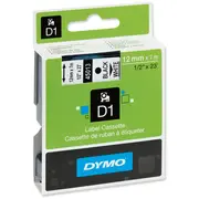Uzlimju lenta Dymo D1 12Mm x7m Melna/Balta 45013  S0720530
