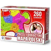 Zachem Puzzle Edukacyjne  260 elementow. Mapa Polski Zach0062 5906727906944 Joinedit22820174 puzle puzzle
