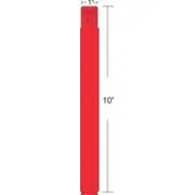 10012712-1 Rot Selbstklebendes Druckeretikett  10012712 1 printeris
