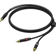 3 5Mm Male Stereo 2Xrca Cinch Mal Ultraflex 1 5  1Kppr030 Pra711/1.5 tīkla kabelis