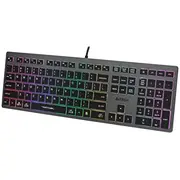 A4Tech Fstyler Fx60H Neon Backlit keyboard Usb Qwerty Black  Grey A4Tkla47126 4711421978309 82 klaviatūra