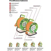 Acar Przedluzacz bebnowy 30M pomaranczowy M01951 5901791900331  Joinedit23243703