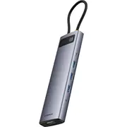 Baseus Hub 11W1 Starjoy Metal Glam Series  Usb-C to Hdmi/Vga/3 x Usb 3.0/Usb 2.0/Usb-C Pd/Rj45/Sd/Tf 3 5Mm 6932172636562 152536-Uniw B00030709811-00 centrmezgli