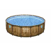 Bestway 56725 above ground pool Framed Round Blue  Brown Baseins