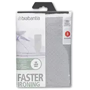 Brabantia gludināmā dēļa pārvalks  124X38 cm Metalized B 2Mm 317705 8710755317705 8397013 gludināmais dēlis veļas žāvētājs